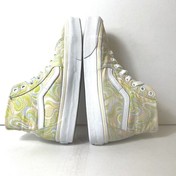 Vans SK8-Hi Sneakers Skate Casual Shoes Womens 7.5 Lace Up Mens 6 Paisley Canvas - Picture 6 of 11